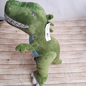 T-Rex Plush Green Dinosaur Stuffed Animal 21 In X12 in